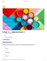 Unit Milestone Visual Comm Pdf Sophia Welcome Score