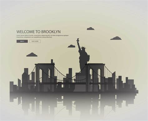 Brooklyn Bridge Silhouette Vector Free at Vectorified.com | Collection ...