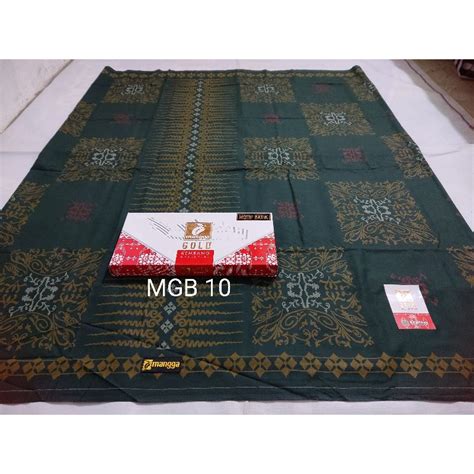 Jual Sarung MANGGA GOLD Kembang Nusantara Motif BATIK Shopee Indonesia