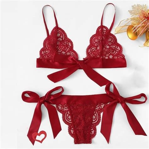 Caraco Sexy Mesdames Fashion Net Fil Dentelle Perspective Bowknot Sling Tentation Lingerie Sous