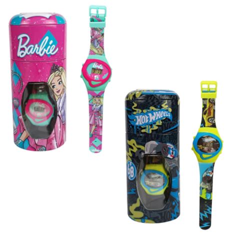 Rel Gio Digital No Cofrinho Hot Wheels Ou Barbie Clubinho Do Desconto
