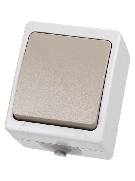 Выключатель 1-кл. открытой установки IP54 10А серый Вуокса TDM SQ1803-0001