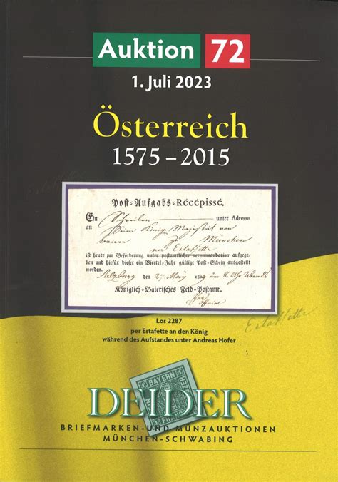 VORSCHAU 72 Deider Auktion München 29 30 Juni bis zum 1 Juli