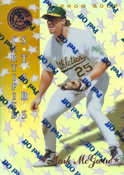 1997 Pinnacle Certified Mirror Gold 139 Mark McGwire Trading Card