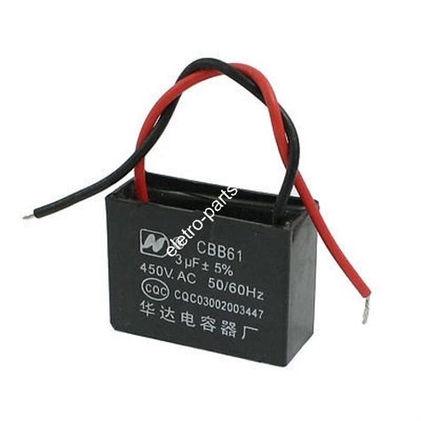 Capacitor De Partida Cbb61 2uf X 450vac Eletro Parts