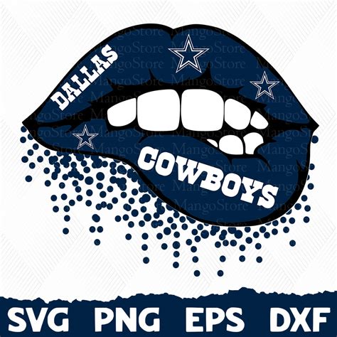 Dallas Cowboys Lips Football Team Svg Dallas Cowboys Lips S Inspire