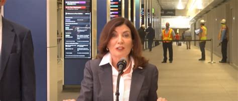 Gov. Hochul Holds Ribbon-Cutting Event To Brag About Renovated Hallway ...