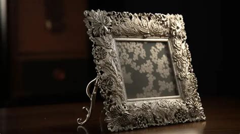 Silver Frame Ornate Realistic Clipart Ai Generated Silver Frame