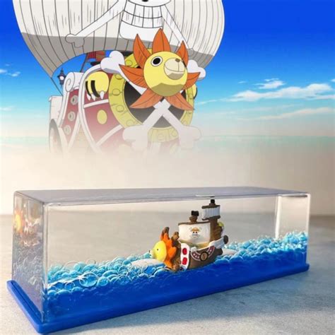 Anime One Piece Luffy Thousand Sunny Model Cruise Ship Fluid Drifting