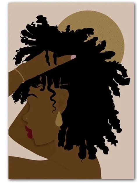 Black Hair Art Hair Shop Art Black Hair Canvas Print Afro Hair Print ...