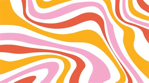 Acid Wave Rainbow Line Backgrounds In 1970s 1960s Hippie Style Y2k