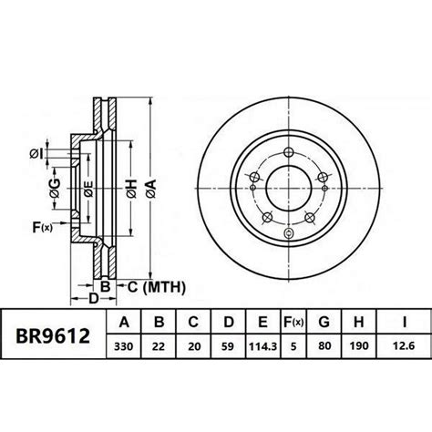 Bendix Br Ult Ultimate Brake Disc Rotor Pair Mm Automotive