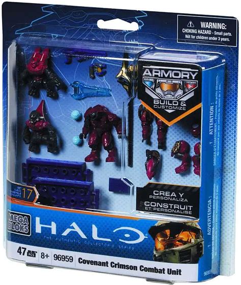 Mega Bloks Halo The Authentic Collectors Series Crimson Covenant Combat Unit Set 96959 Toywiz