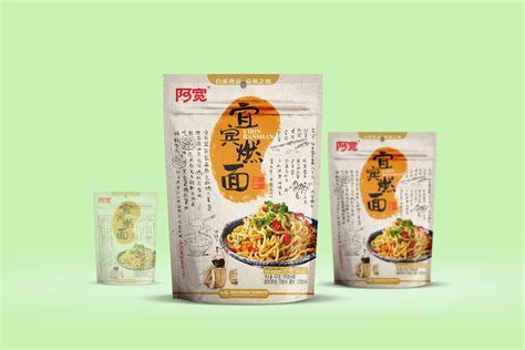 白家陈记方便粉丝 阿宽早起方便食品包装一组（2）淘漉品牌设计 站酷zcool