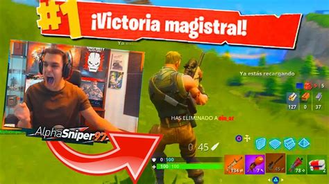 Mi Primera Pica Victoria En Fortnite Alphasniper Youtube