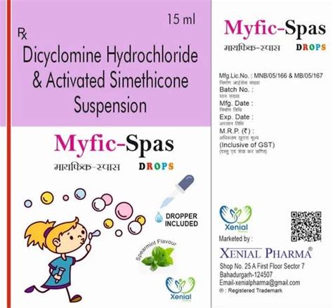 Myfic Sas Drops Dicyclomine 10mg Simethicone 40mg Packaging Type