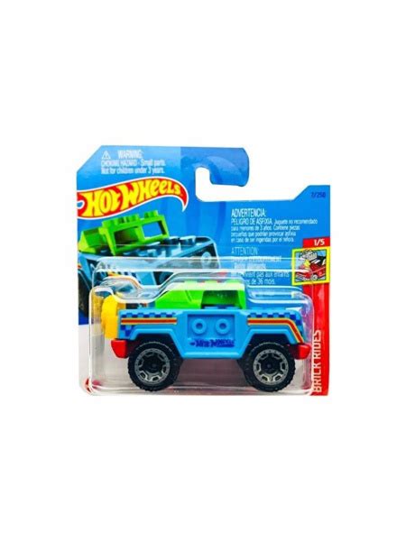 HKH Машинка металлическая игрушка Hot Wheels коллекционная модель BRICKING TRAILS голубой