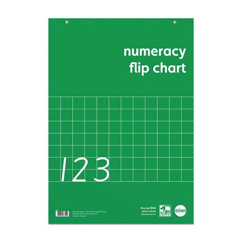 Rhino A1 Numeracy Flip Chart Pad 50mm Squared Rhino Stationery