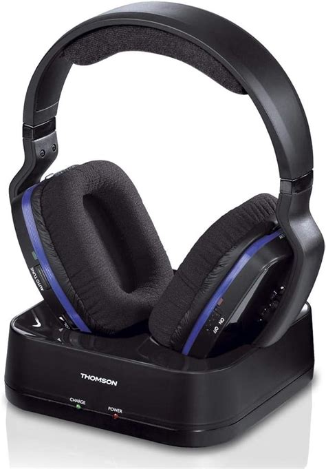 Thomson Casque Sans Fil Tv Whp Bk Over Ear Avec Station De