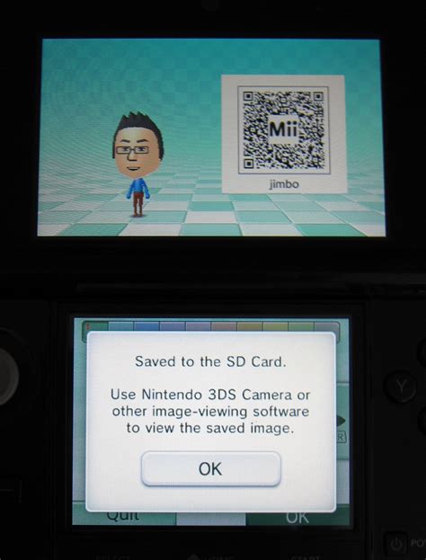 Nintendo 3ds Create Qr Code Image Of Mii For Sharing