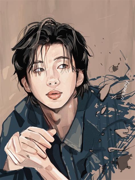 Namjoon Indigo Etsy In 2023 Bts Drawings Character Art Fan Art