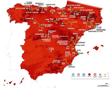 La Vuelta A Espana Stagebystage Guide Route Maps And Profiles Of