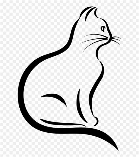 Cat Outline SVG Free