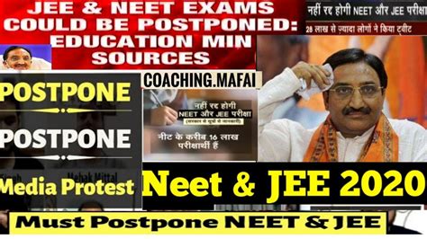 Neet Jee Main 2020 Postponement Pm Of India Last And Final Hope