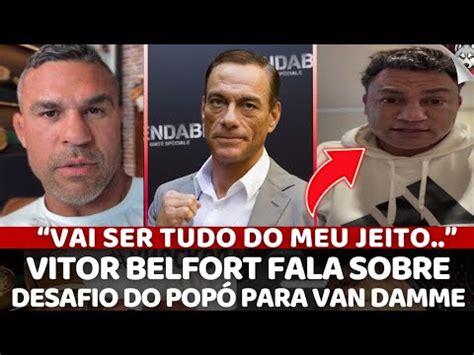 Vitor Belfort Manda A Real Sobre Luta Pop E Comenta Sobre Desafio