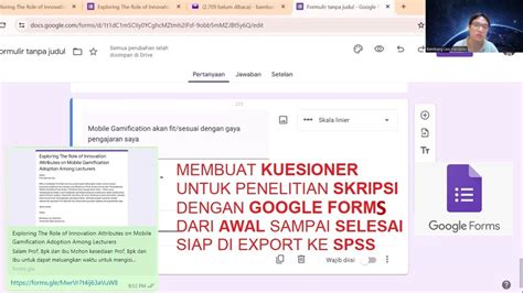 Membuat Kuesioner Penelitian Skripsi Dengan Google Forms Dari Awal