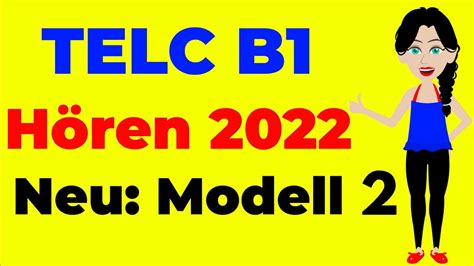 Telc B H Ren Dtz Pr Fung H Rverstehen Neu Modell Youtube