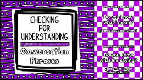 Checking For Understanding Conversation Phrases Video 27 Youtube