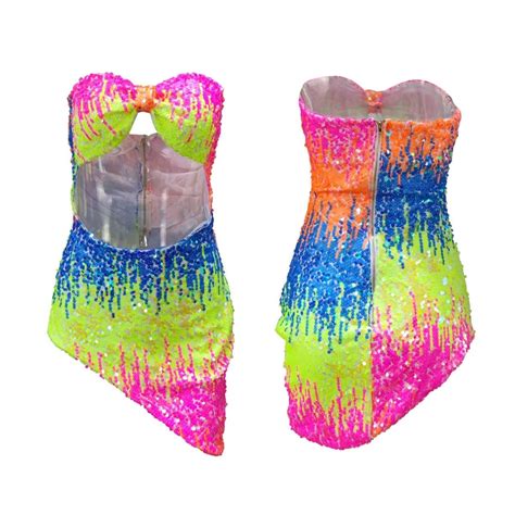 Birthday Shine Strapless Cutout Dress Multi Beach Babe Bikini