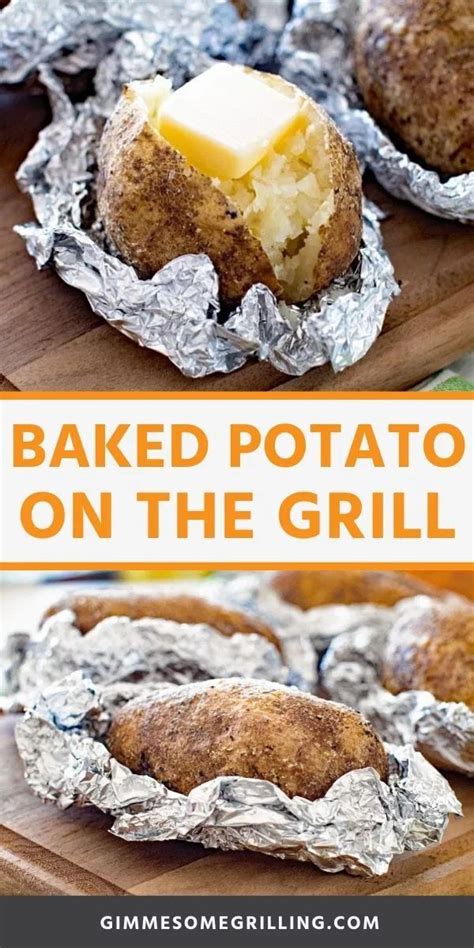 Baked Potato On The Grill Gimme Some Grilling Grilled Baked