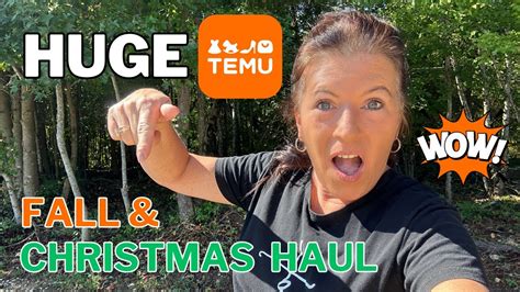 Fall And Christmas Haul TEMU Decor Haul YouTube