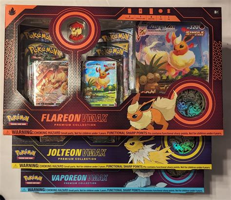 Mavin Pokemon TCG Flareon Jolteon Vaporeon VMAX Premium Collection