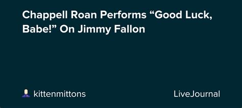 Chappell Roan Performs “good Luck Babe” On Jimmy Fallon