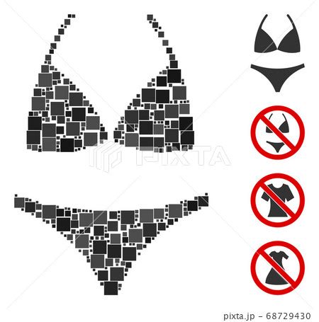 Square Bikini Icon Vector Collageのイラスト素材 68729430 PIXTA