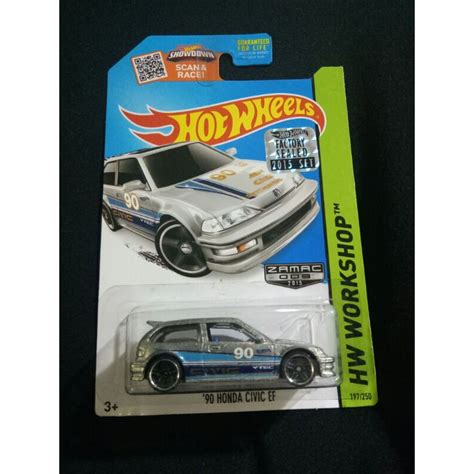 Hot Wheels 90 HONDA CIVIC EF ZAMAC FACTORY SEAL 2015 Shopee Malaysia