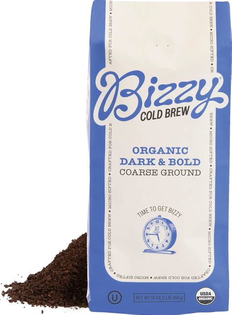 Cold Brew Organic Coarse Ground Flavored Coffee Vanilla Flavor Dark Roast