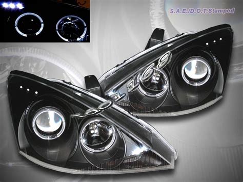 Buy Ford Focus Projector Headlights Black Twin Halo With Led In