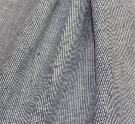 Лен меланж - деним