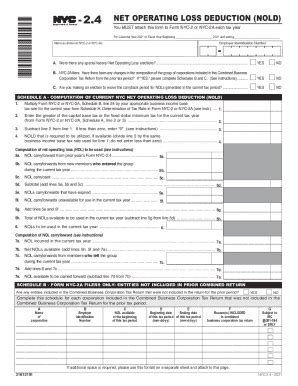 Fillable Online Instructions For Form Ct Net Operating Loss