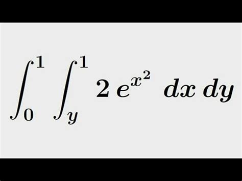 Integral duplo ordem de integração YouTube