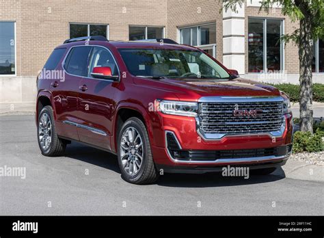 Carmel July Gmc Acadia Suv Display At A Dealership Gmc