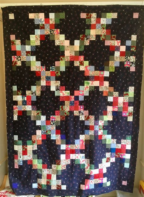 Double Irish Chain Scrap Quilt Ab Irish Chain Quilt Quilting