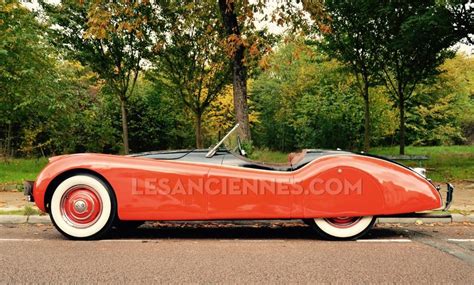 Beautiful Unique Jaguar Xk120 Roadster 1953 Red And Black Or Le Rouge Et Le Noir White Wall