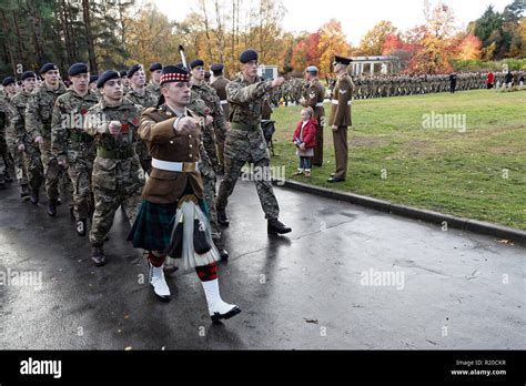 Over 600 British Soldiers March Into Brookwood Military Cemetery On