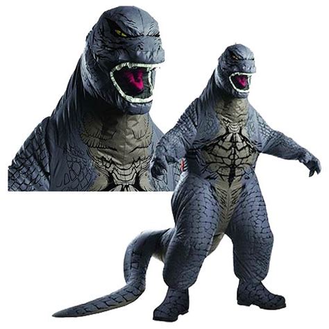 Godzilla Deluxe Adult Air Blown Costume Rubies Godzilla Costumes At Entertainment Earth