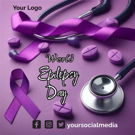 Modèle World Epilepsy Day Template Postermywall